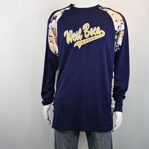 BoomBah Athletic Shirt Long Sleeve Mens Size XL Pullover West Boca Elite No 14